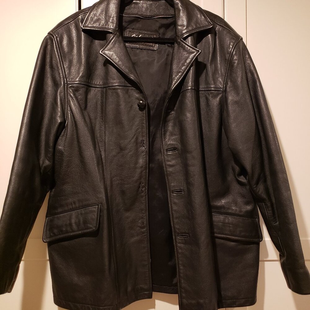 Men's Leather Three-Quarter Jacket